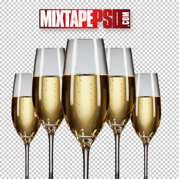 Champagne Glasses PNG 2