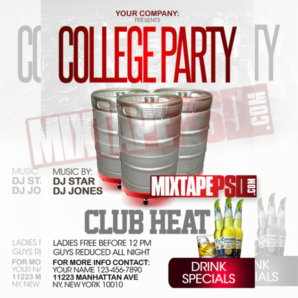 Flyer Template College Party