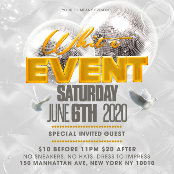 Flyer Template White Event