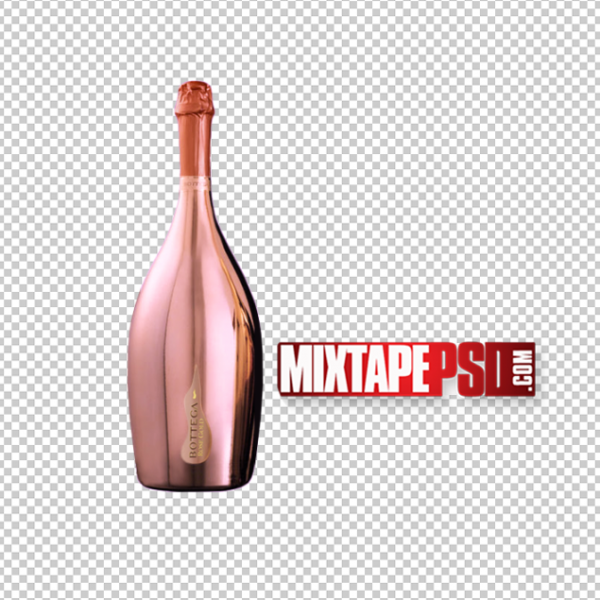Bottega Rose Liquor Bottle PNG
