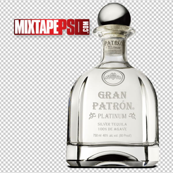 Bottle of Patron PNG Graphic Design