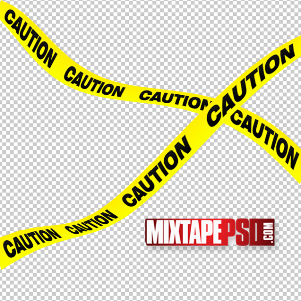 Caution Yellow Tape PSD Template