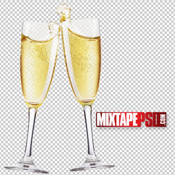 Filled Champagne Glasses