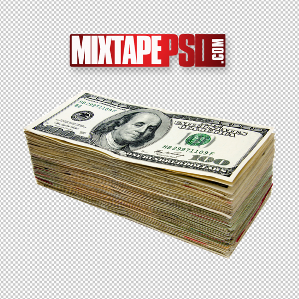 Old Stack of Money 5 PNG Image