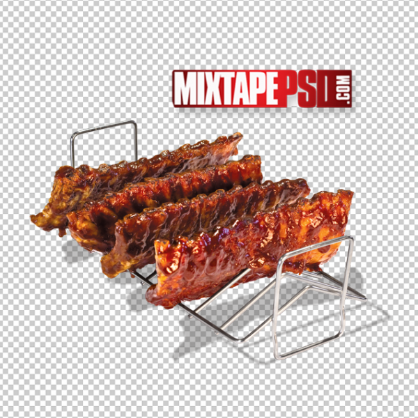 Rack of Barbecue Ribs PNG