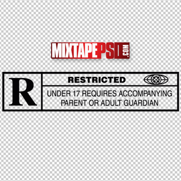 Rated R Logo Template Graphic Design