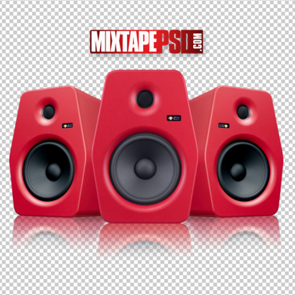 Red Studio Speakers Template