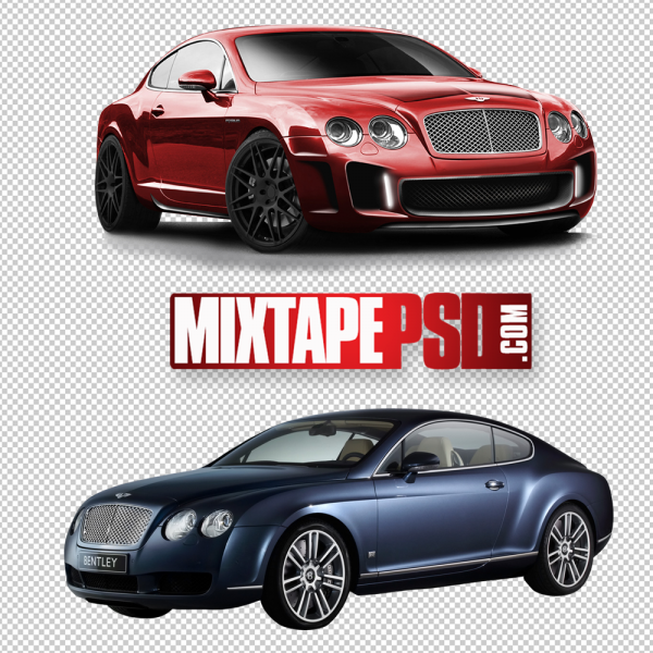 Red and Blue Bentley PNG