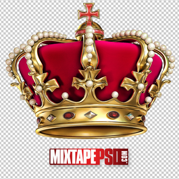 Red Gold Crown PNG