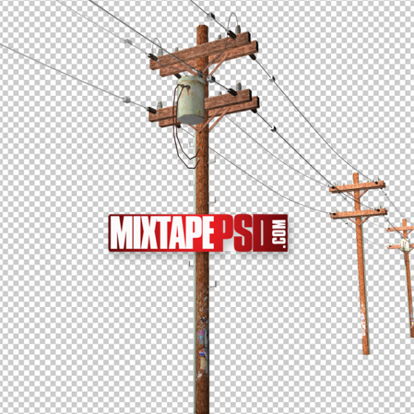 Telephone Pole Lines Template