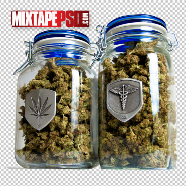 Drugs, Marijuana Buds Jar