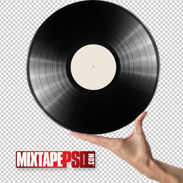Free Hand Holding Record Cut PNG