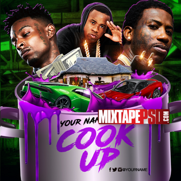 Mixtape Cover Template Cook Up