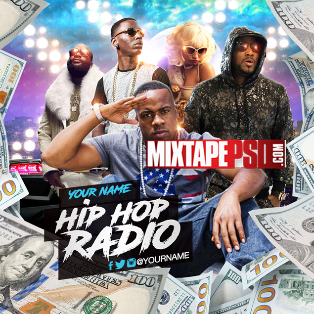 Mixtape Cover Template Hip Hop Radio 57 Graphic Design