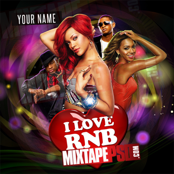Mixtape Template I Love Rnb Graphic Design Mixtapepsds