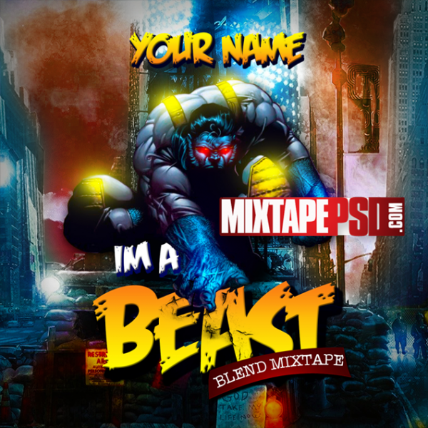 Mixtape Template Im a Beast
