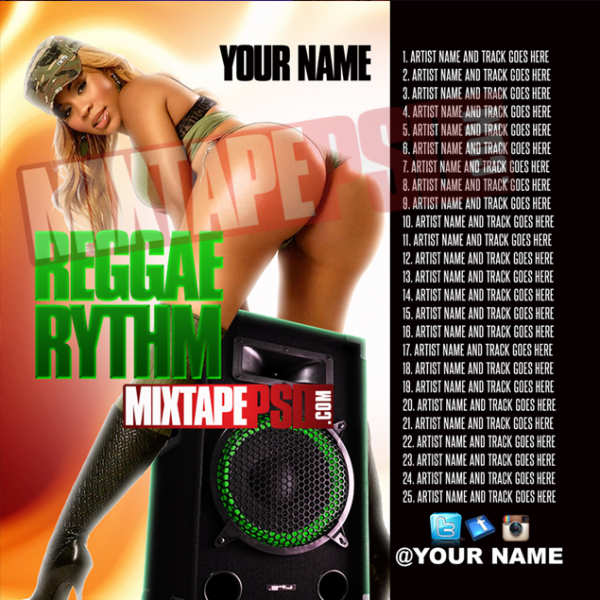 Mixtape Template Reggae Rhythm w Track List