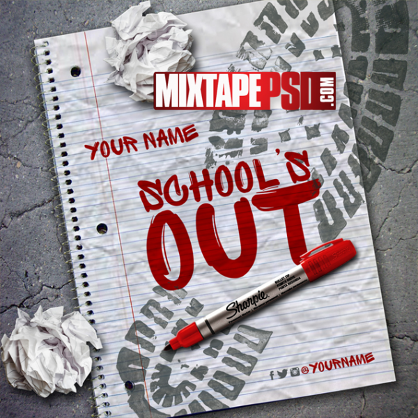 Mixtape Cover Template Schools Out, PSD, Mixtape, Album Cover Maker, Cover Arts, Cover Art, Album cover art, Album Cover Ideas, Mixtape PSD, Album Covers, Graphic Design, Graphic Designer, How to Make a Mixtape Cover, Mixtape, Mixtape cover Maker, Mixtape Cover Templates, Mixtape Covers, Mixtape Designer, Mixtape Designs, Mixtape PSD, Mixtape Templates, Mixtapepsd, Mixtapes, Premade Mixtape Covers, Premade Single Covers, PSD Mixtape, free mixtape cover psd templates