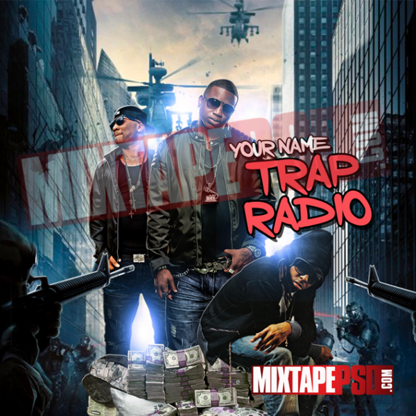 Mixtape Cover Template Trap Radio 3