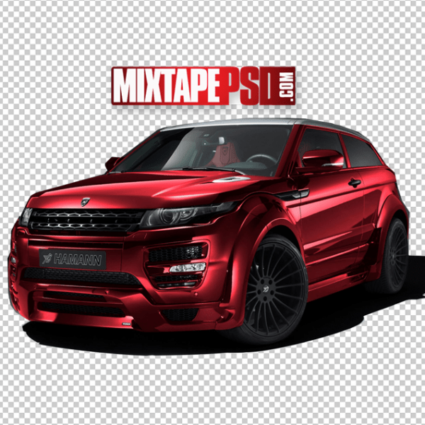 HD Red Range Rover Cut PNG