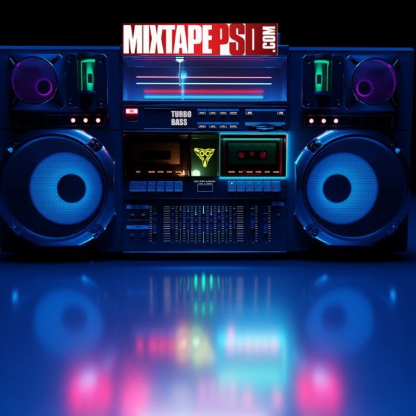 Neon Classic Boombox Radio Background, Mixtape Background, Mixtape Backgrounds, Mixtape psd, mixtape psds, mixtapepsd