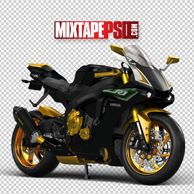 Black Gold Yamaha Motorcycle | BEST GRAPHIC DESIGNS | MIXTAPEPSDS