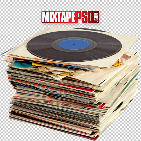 HD Old School Pile of Records