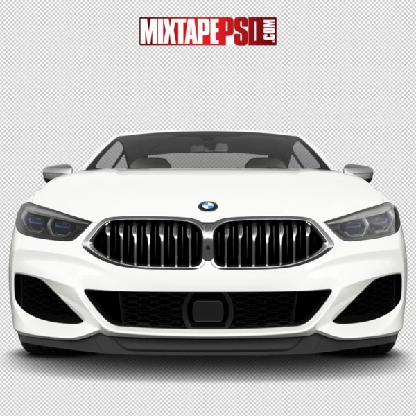 2020 White BMW 8 Series Front