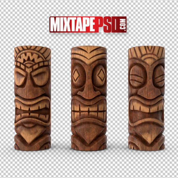 HD 3 Tiki Totem Poles, PNG Images, Free PNG Images, Png Images Free, PNG Images with Transparent Background, png transparent images, png images gallery, background png images, png background images, images png, free png images download, royalty free ping images