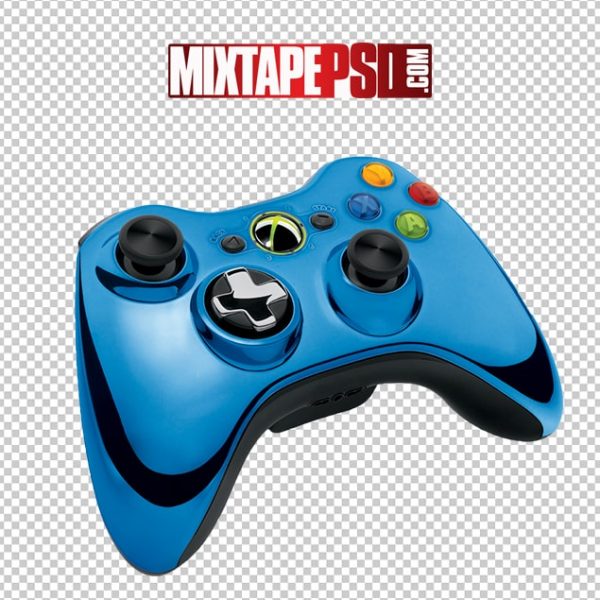 Free Blue Chrome XBOX 360 Controller, png, pngs, png’s, png images, image png, images png, png backgrounds, transparent png, free png, png tree, png transparent background, free png image, transparent images