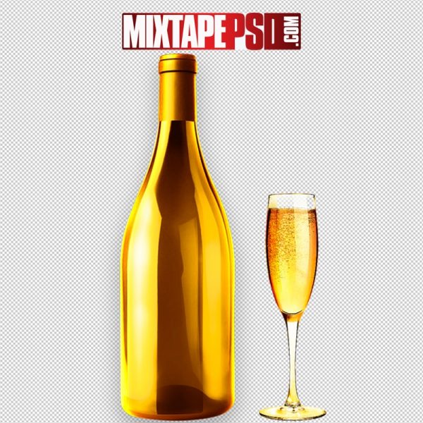 Gold Liquor Bottle & Champagne Glass, png, pngs, png’s, png images, image png, images png, png backgrounds, transparent png, free png, png tree, png transparent background, free png image, transparent images